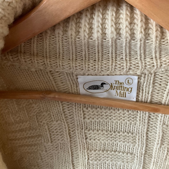 Mens 100% Wool Sweater Jacket - Picture 2 of 4